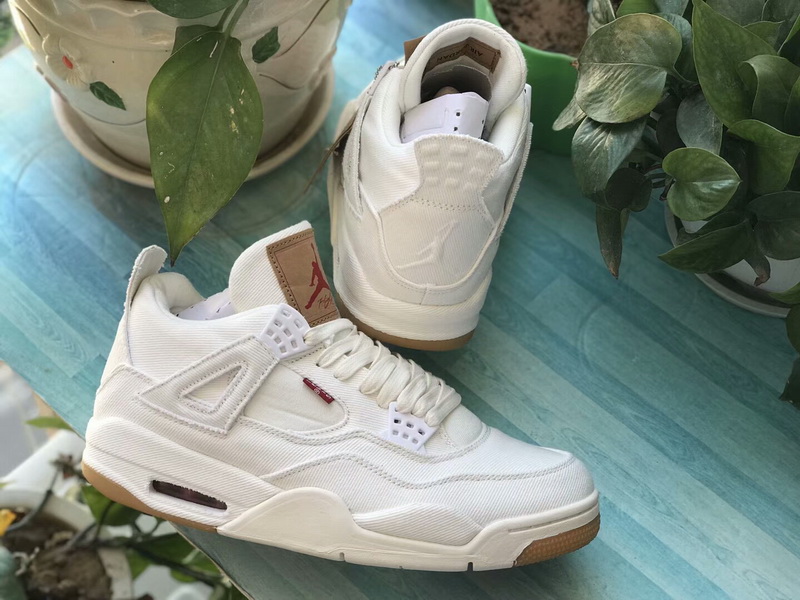 Authentic Air Jordan 4 X Levis NGR White